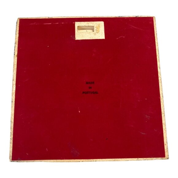 Vintage Portuguese Art Tile Wall Plaque – Mid-Century Modern Geometric Design – - Picture 3 of 4